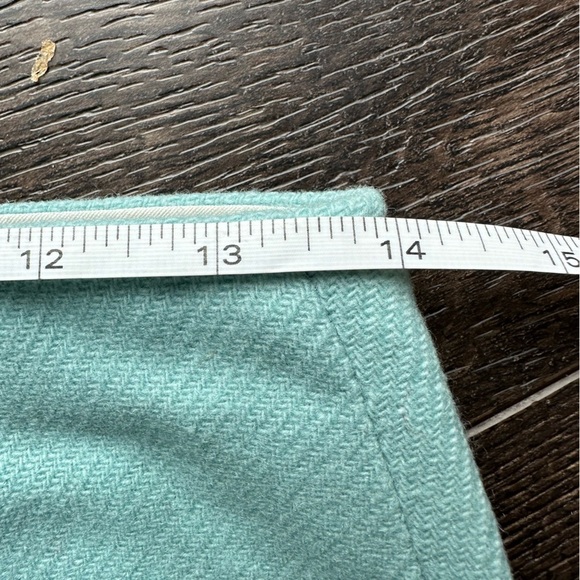 Vintage Deadstock Douglas Marc wool pencil skirt green midi made in USA teal - Picture 10 of 12